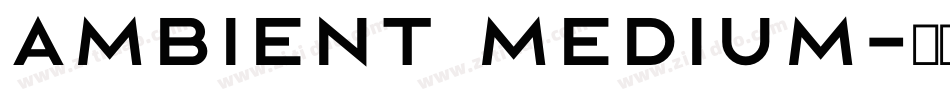 Ambient Medium字体转换